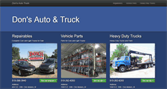 Desktop Screenshot of donsautotruck.com