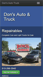 Mobile Screenshot of donsautotruck.com