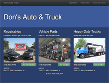 Tablet Screenshot of donsautotruck.com